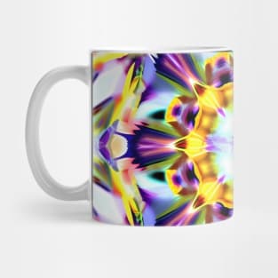 Psychedelic Flowers Mirror Pattern Mug